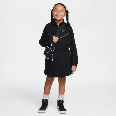 Nike Tech Fleece Little Kids' Dress In Black