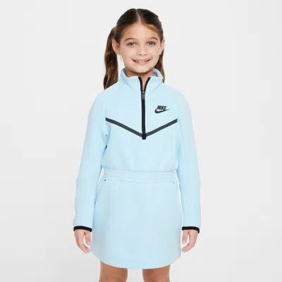 Nike Tech Fleece Little Kids' Dress In Blue