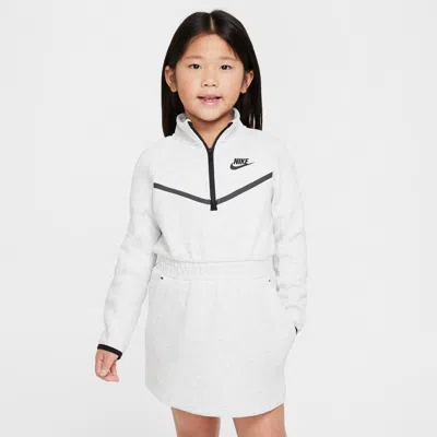 Nike Tech Fleece Little Kids' Dress In Grey