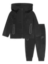 Nike Boys Tech Fleece Hooded Tracksuit In Black
