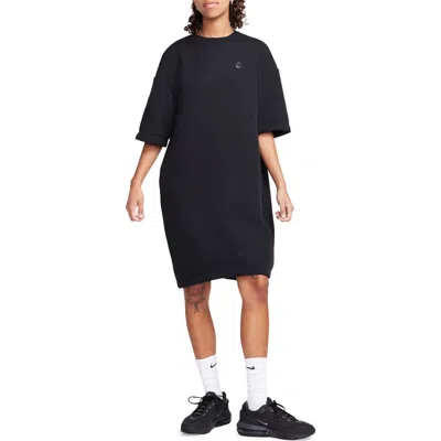 open lace back dress Warm Fleece Hoodie Dress main image 1