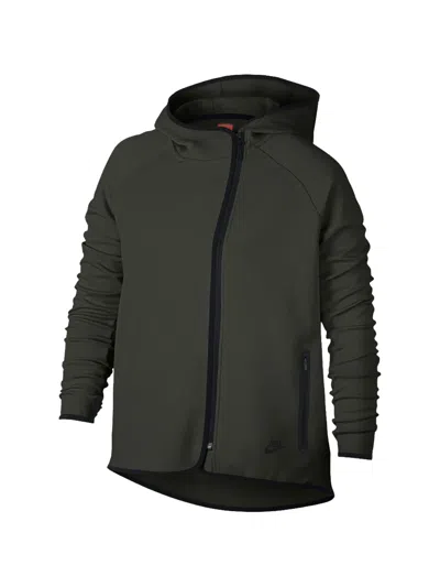 Nike Tech Fleece Oversized Zip-up Cape Hoodie In Gray