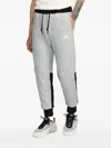Nike Tech Fleece Panelled Track Pants In Gray