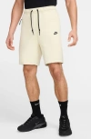 Nike Men's  Sportswear Tech Fleece Shorts In Light Khaki/black