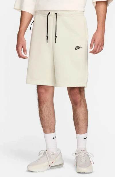 Nike Tech Fleece Sweat Shorts In Sea Glass/ Black