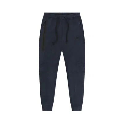 Pre-owned Nike Tech Fleece Sweatpants 'obsidian Heather/black' In Blue