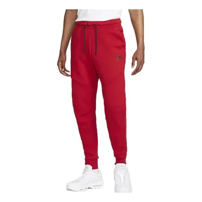 NIKE NIKE TECH FLEECE SWEATPANTS 'UNIVERSITY RED BLACK'