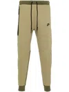 Nike Tech Fleece Tapered Track Pants In Green