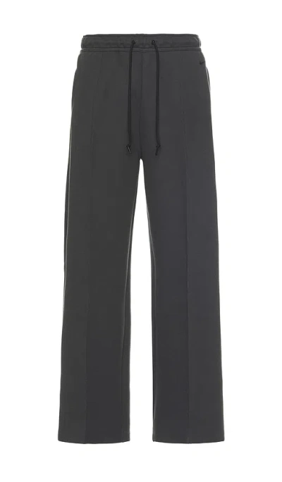 Nike Tech Fleece Wide Leg Pant In Anthracite & Black