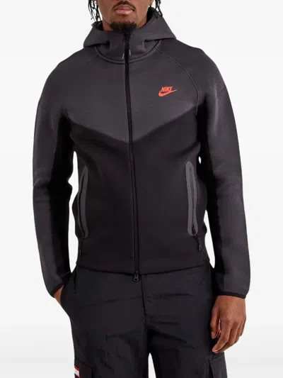 Nike Tech Fleece Windrunner "black/dark Smoke Grey/light Crimson" Jacket