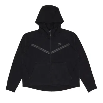 Pre-owned Nike Tech Fleece Windrunner Full Zip Hoodie 'black' | Women's Size M