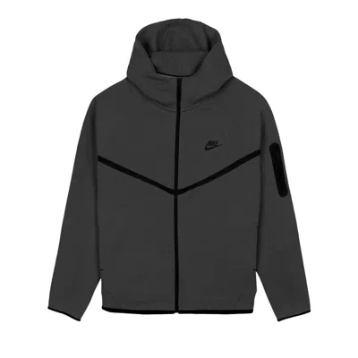 Pre-owned Nike Tech Fleece Windrunner Full Zip Jacket 'black Heather' | Men's Size L