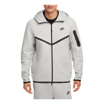 Nike Tech Fleece Windrunner Full-zip Jacket 'dark Grey Heather Black' In Multi