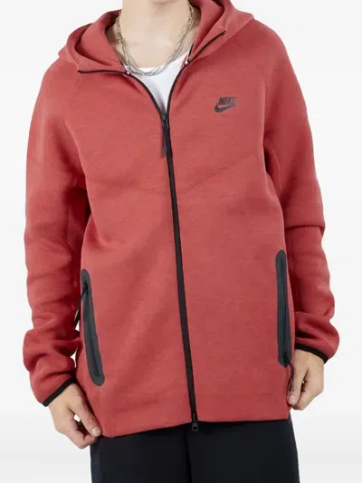 Nike Tech Fleece Windrunner "light University Red Heather/black" Hoodie