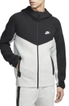Nike Mens  Tech Fleece Full-zip Hoodie In Dark Grey/black/white
