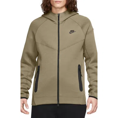 Nike Men's  Sportswear Tech Fleece Windrunner Full-zip Hoodie In Neutral Olive/black