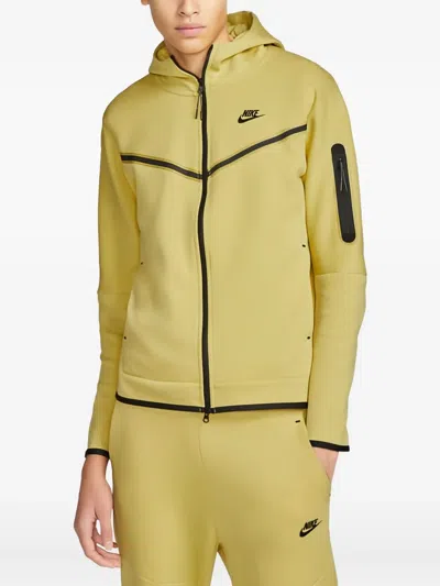 Nike Tech Fleece Zip-up Hoodie In Yellow
