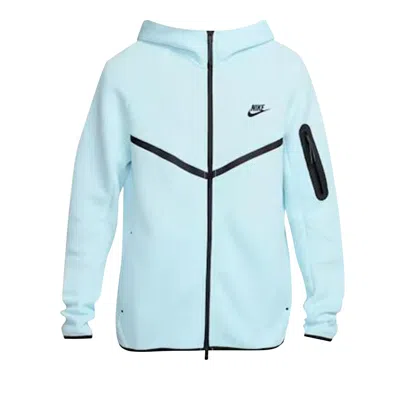 Pre-owned Nike Tech Full-zip Windrunner Hoodie 'glacier Blue' | Men's Size Xs
