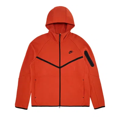 Pre-owned Nike Tech Full Zip Windrunner Hoodie 'vintage Coral/black' | Orange | Men's Size S