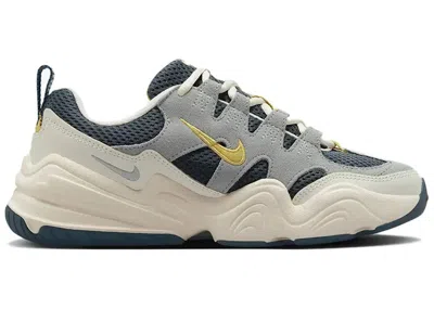 Pre-owned Nike Tech Hera Buff Gold (women's) Sneakers In Deep Jungle/sea Glass/mica Green