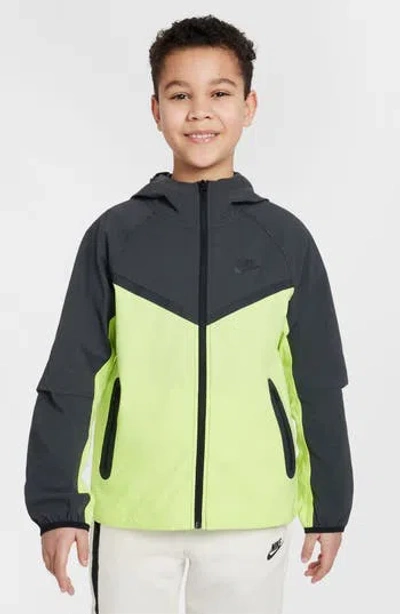 Nike Kids'  Tech Hooded Performance Zip Jacket In Multi