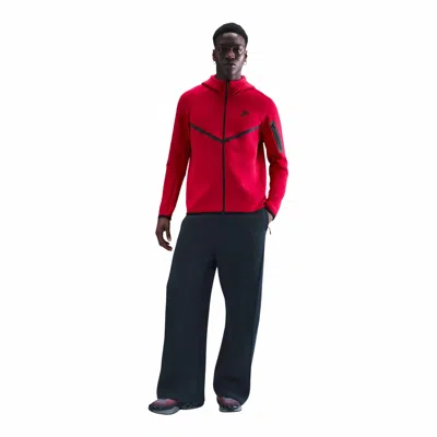 Nike Tech Windrunner Zip Hoodie In Red