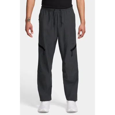 Nike Tech Open Hem Fleece Pants In Black