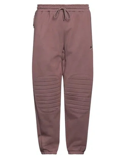 Nike Tech Pack Man Pants Light Brown Size L Cotton, Polyester In Beige