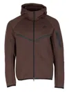 Nike Tech Windrunner Zip Hoodie In Braun