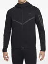 Nike Mens  Tech Fleece Full-zip Windrunner Hoodie In Black