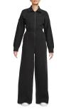 Nike Women's  Sportswear Tech Fleece Windrunner Jumpsuit In Black/black