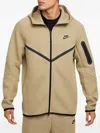 Nike Tech Fleece Cuffed Sweatpants In Khaki-green In Nude