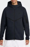 Nike Mens  Tech Fleece Full-zip Windrunner Hoodie In Obsidian/black