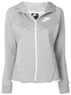Nike Tech Windrunner Zipped Hoodie In 063 Grey/white