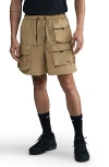 Nike Tech Woven Cargo Shorts In Brown