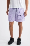 Nike Tech Woven Cargo Shorts In Purple