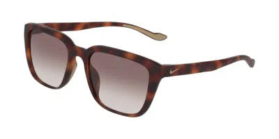 Nike Temper Flair If1055x 220 Women's Sunglasses Tortoiseshell Size 53 In Brown