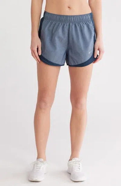 Nike Tempo Dri-fit Mid-rise 3-inch Running Shorts In Blue