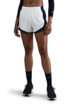 Nike Tempo Dri-fit Mid-rise 3-inch Running Shorts In White