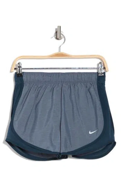 Nike Tempo Dri-fit Mid-rise 3-inch Running Shorts In Armory Navy/htr