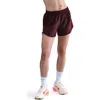 Nike Tempo Dri-fit Mid Rise 3-inch Running Shorts In Burgundy