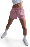 Nike Tempo Dri-fit Mid-rise 3-inch Running Shorts In Elemental Pink/htr