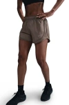 Nike Tempo Dri-fit Mid-rise 3-inch Running Shorts In Mink Brown/heather