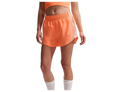 Nike Tempo Dri-fit Mid-rise Brief-lined Running Shorts In Orange