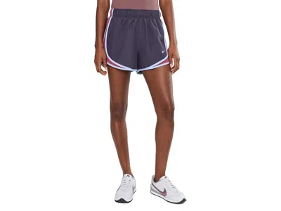 Nike Tempo Dri-fit Mid-rise Brief-lined Running Shorts Women's Shorts Gridiron/pink Smoke/aluminum/reflec In Gridiron/pink Smoke/aluminum/reflective Silver