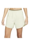 Nike Tempo Luxe Dri-fit Running Shorts In Olive Aura/medium Olive
