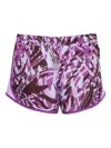 Nike Tempo Printed Running Shorts In Purple