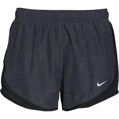 Nike Tempo Running Shorts Women's Black Dri-fit Brief Lined Activewear Dsgl711 In Blue