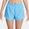 Nike Tempo Shorts Women's Blue Brief-lined Elastic Waist Activewear Fts559 In Blue