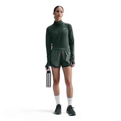 Nike Tempo Shorts Women's Green Dri-fit Elastic Waist Activewear Dsgl1159